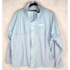 Under Armour Mission Boucle Full-Zip Jacket Women's Powder Blue‎ 1X Sherpa Soft
